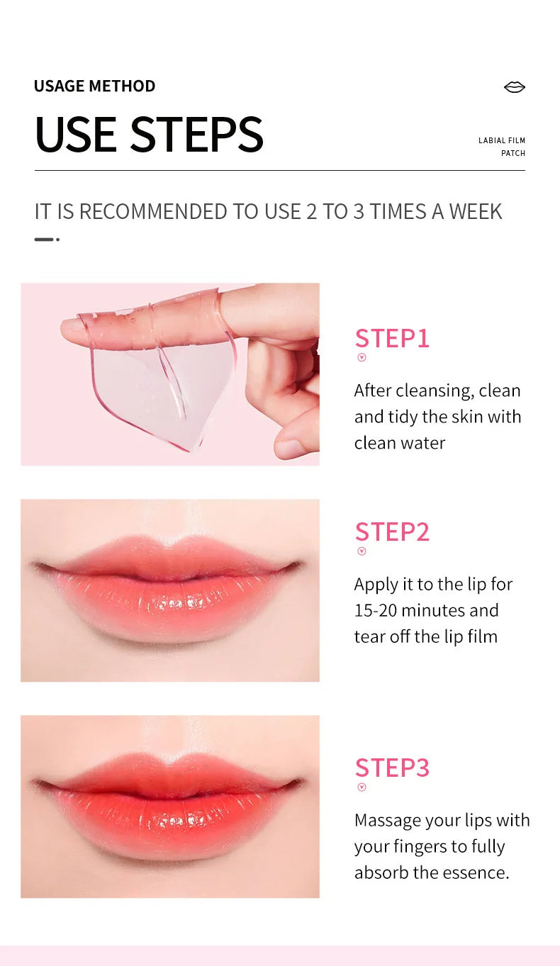 Moisturizing Lip Mask - Nourishing Collagen Gel Patches (10pcs) Lip Care Tidesmit
