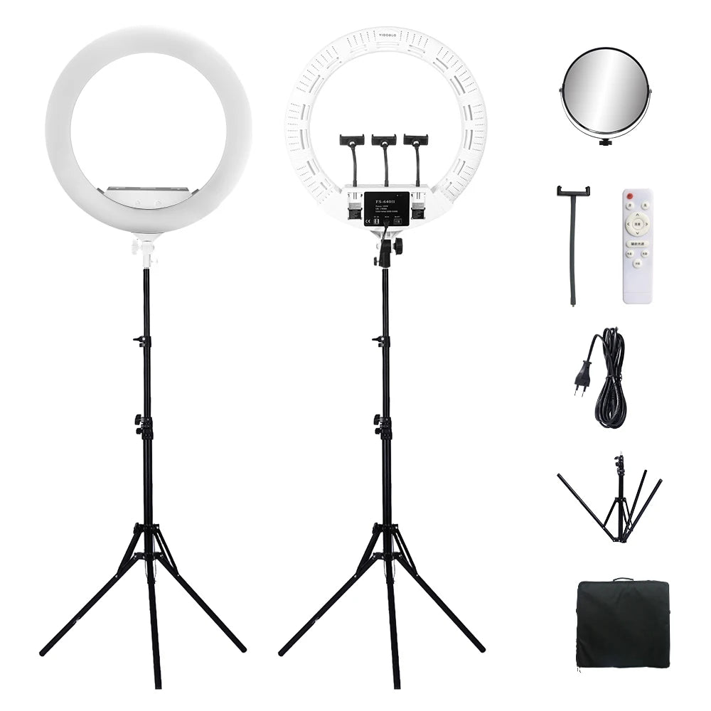 22 Inch LED Ring Light with Tripod for Professional Content Creation Tidesmit