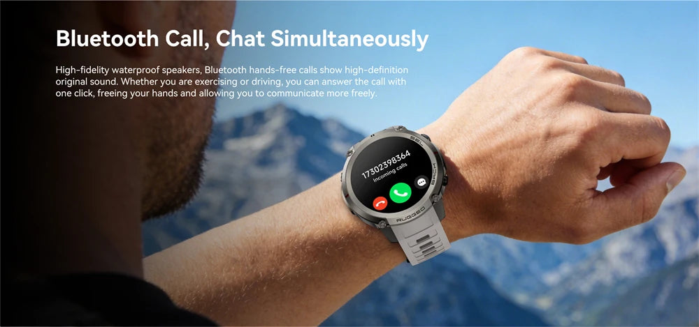 New Outdoor Sport GPS Position Smart Watch Men 1.43'AMOLED 170+Sport Mode 5ATM Waterproof Heart Rate Fitness Tracker Bracelets