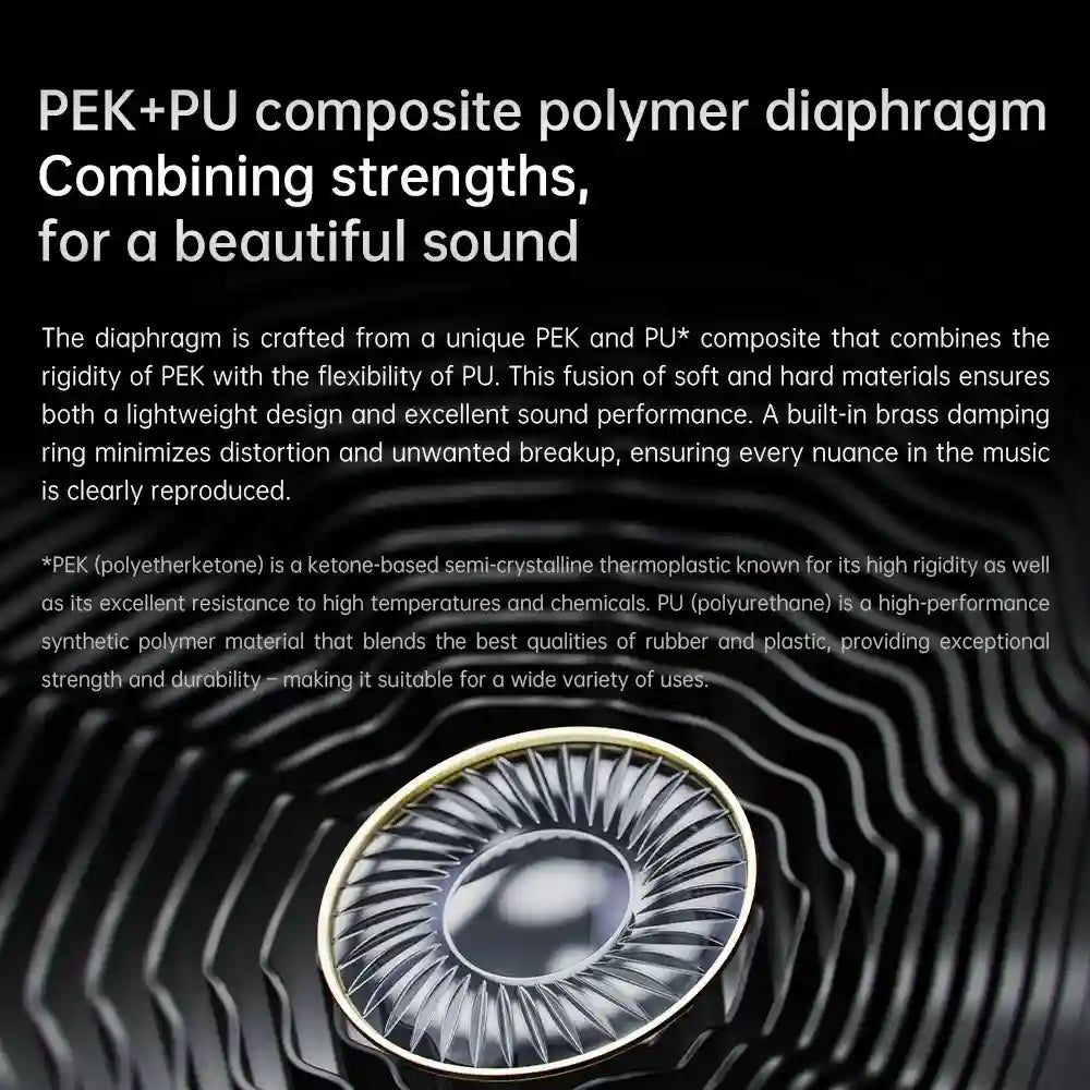Open-Back Headphones 50mm Dynamic Driver with Detachable Mic - Tidesmit Tidesmit
