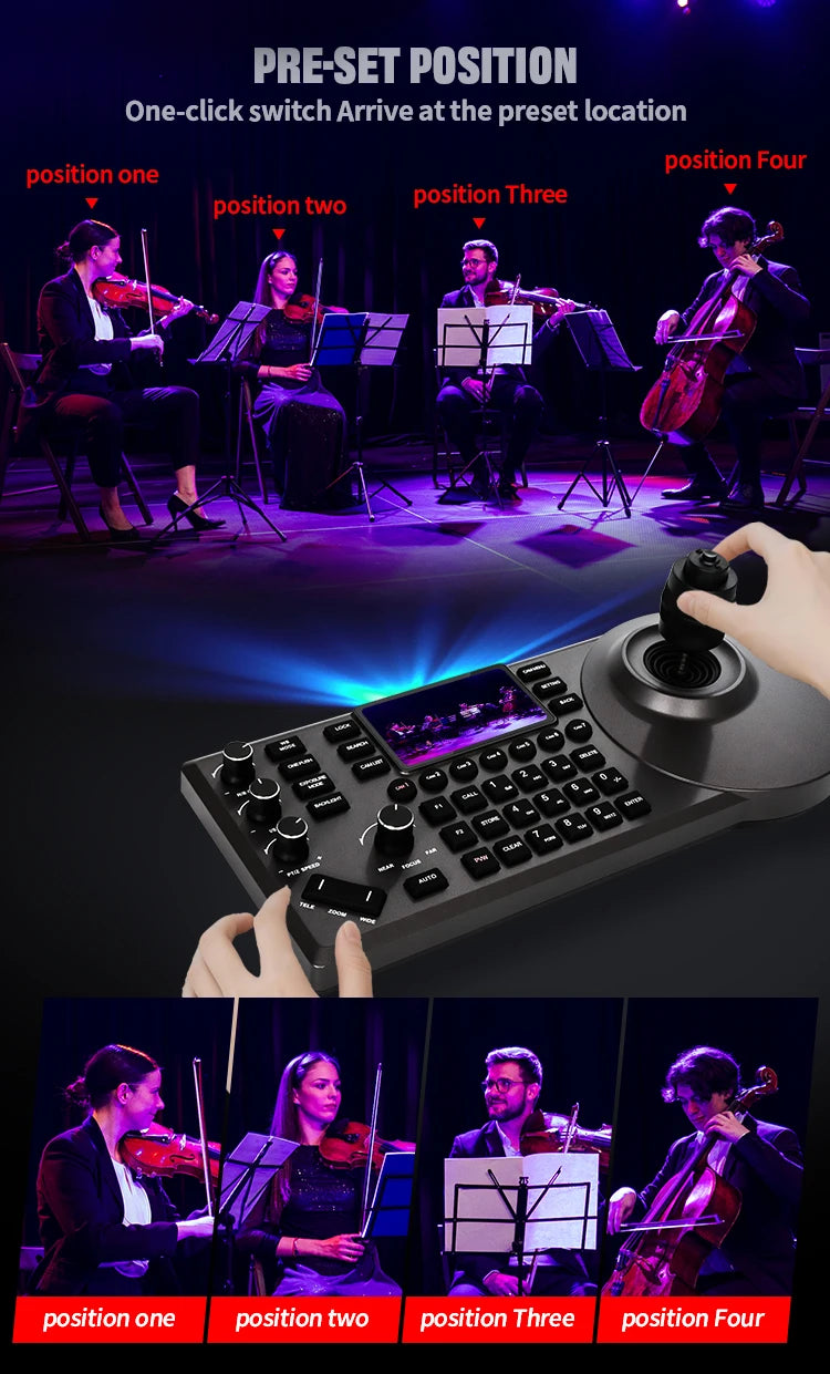 PTZ Camera 4K 20X Zoom Video Conference Camera Kit Church Meeting Live Broadcast PTZ Camera Controller for Video Conferencing