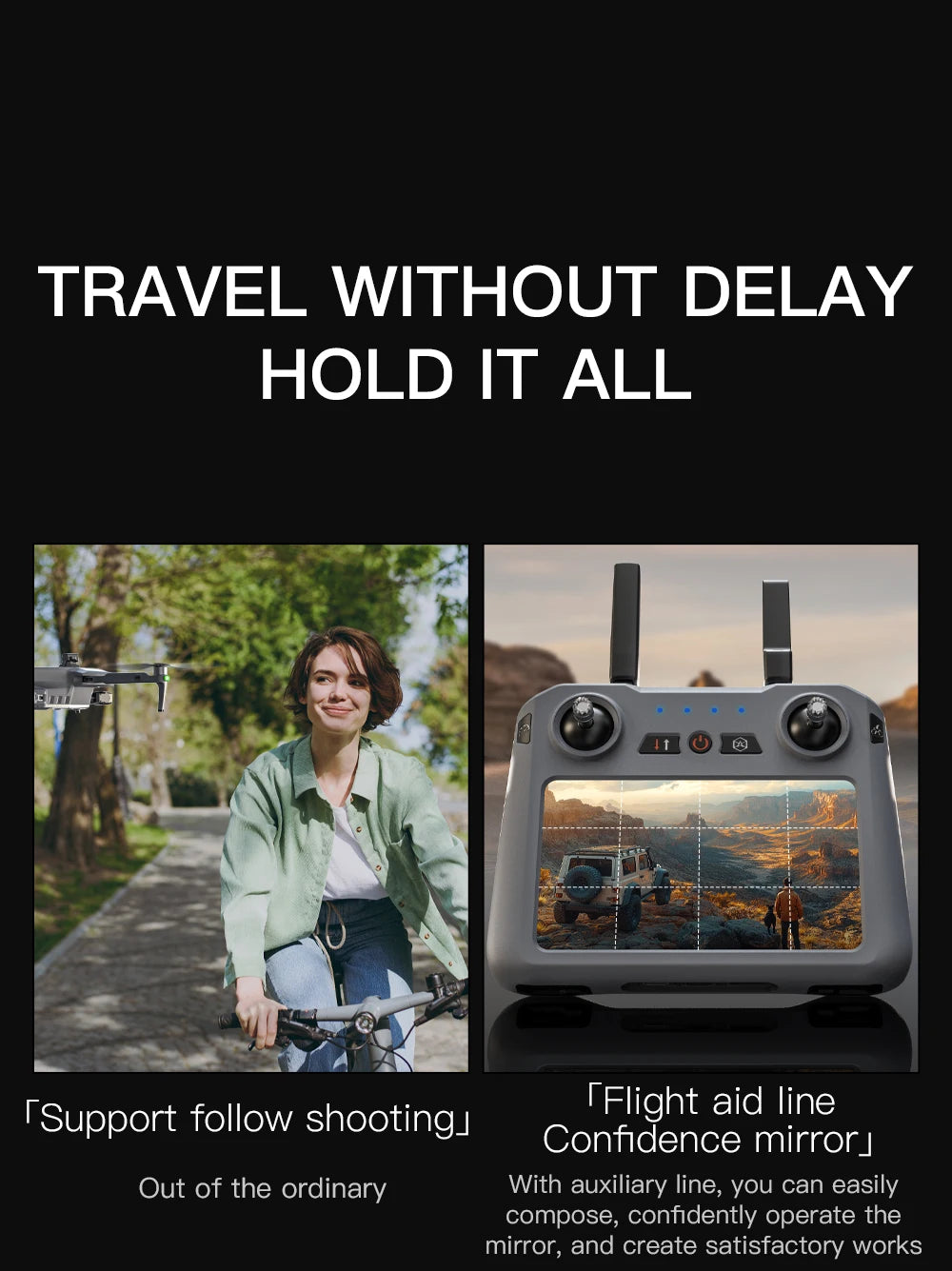 4K GPS Drone with Obstacle Avoidance - Foldable Quadcopter SG909 MAX Tidesmit