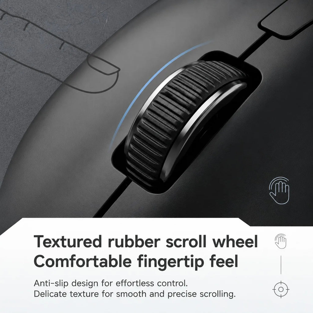 Wireless Gaming Office Mouse, 3-Level DPI, Lightweight,  Independent Switch, Long Battery Life Compatible with PC, Mac