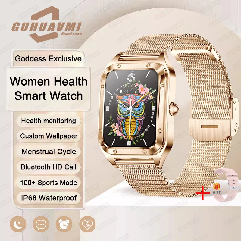 2026Ultra Thin Fashion Smart Watch For Women Screen Always Display Time Sports Bracelet Bluetooth Call 1.59" AMOLED Woman Watch