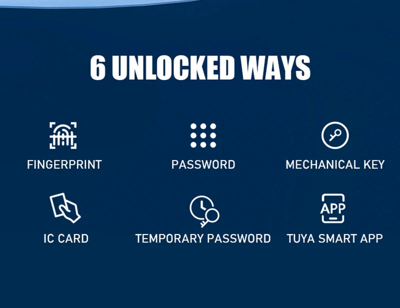 Tuya Wifi Fingerprint Smart Door Lock Digital Electronic Lock Remote Unlock Keyless Security Anti-theft Smart Home Hotel Office