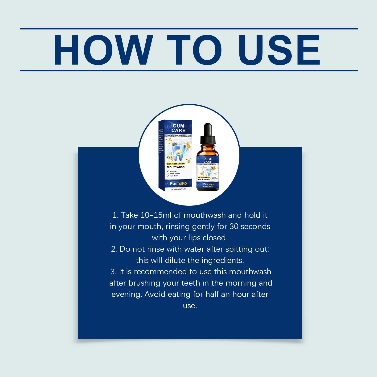 Tidesmit 50ML Gum RepairCare Gel Serum for sore gum relief, deep cleaning teeth stains, and tartar removal.