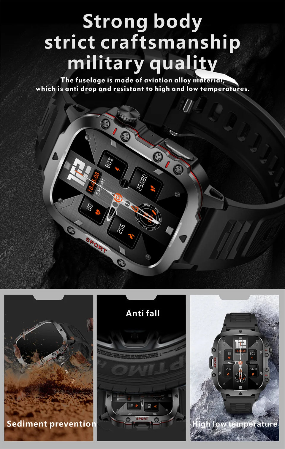 New Smart Watch For Men Women Bluetooth Call Heart Rate Sleep Monitoring 3ATM Waterproof Sport Smartwatch For Android IOS 2026
