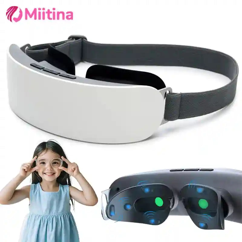 Eye Massage Mask for Vision Recovery | Portable EMS Wellness Device White Relaxation Treatment Tidesmit