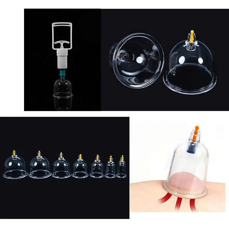 Vacuum Cupping Therapy Set for Breast and Buttock Lifting - 137mm Fascia Gun Tidesmit