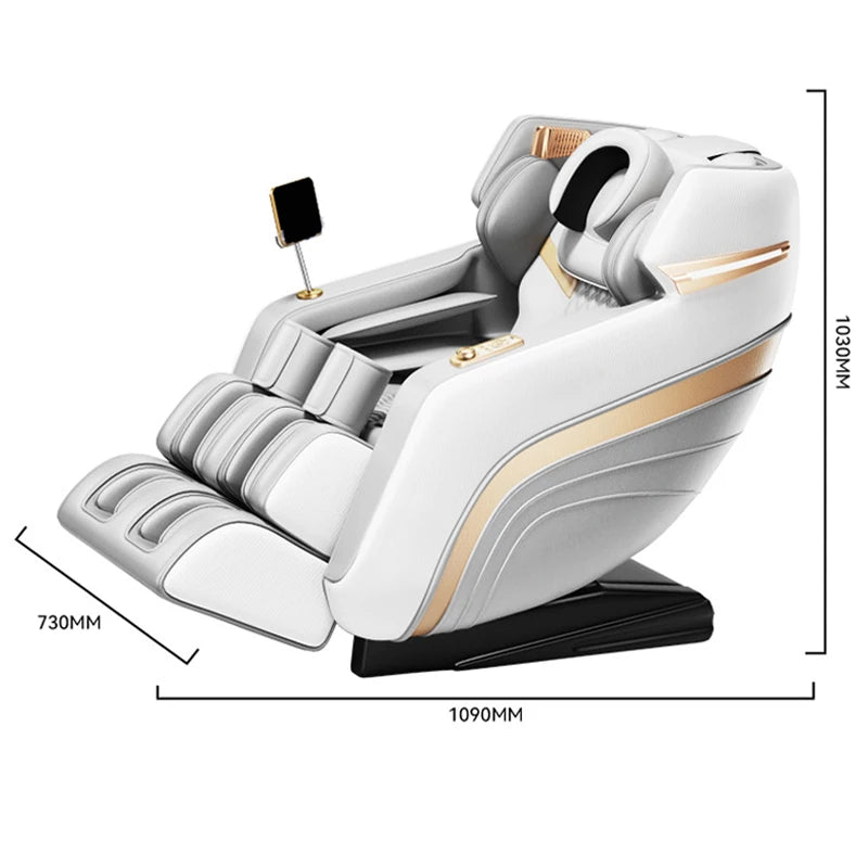 Zero Gravity Massage Chair with Heat Therapy and Full Body Airbags Body Shaping Massage Equipment Grey China Mainland