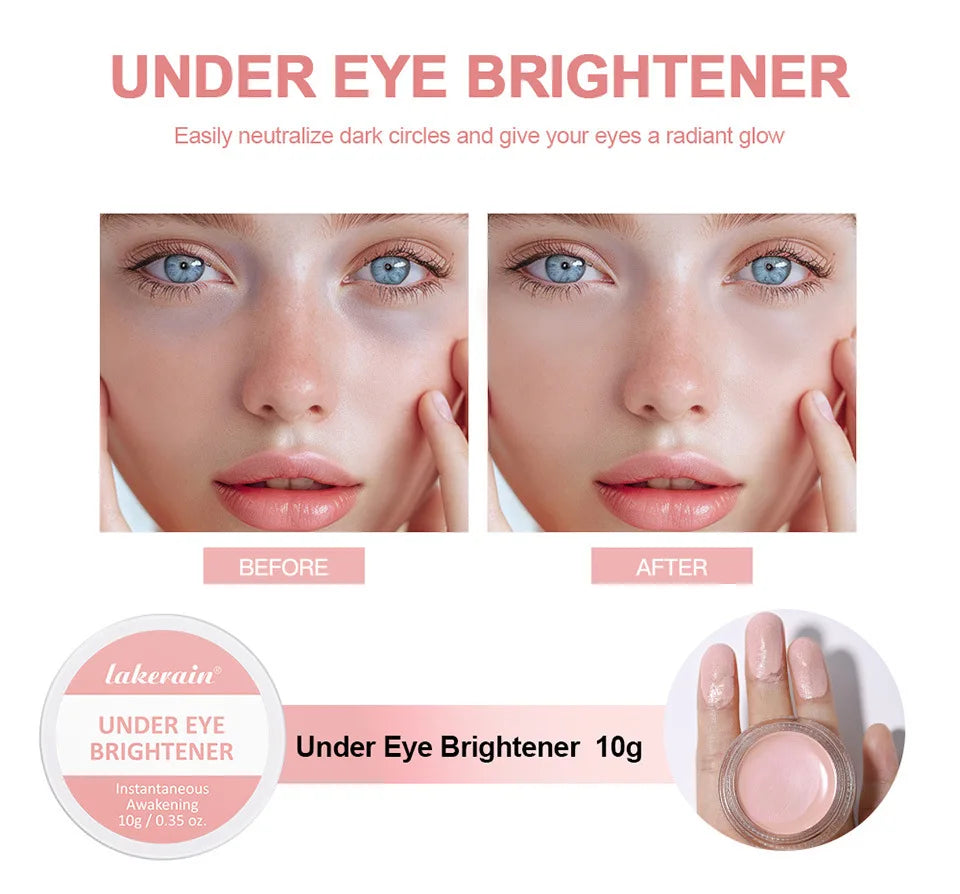 Korean Hydrating Brightening Eye Concealer and Contour Cream, Full Coverage, Long-lasting Eye Concealer for Perfect Makeup Look