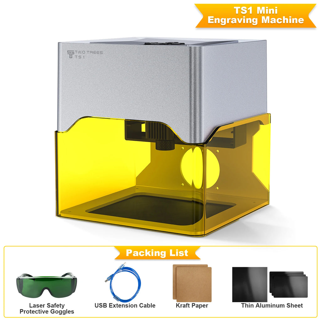 Twotrees TS1 Laser Engraver 3000mw Bluetooth Upgrade Version Mini Laser Engraving Marking Machine Mark Woodworking Machines