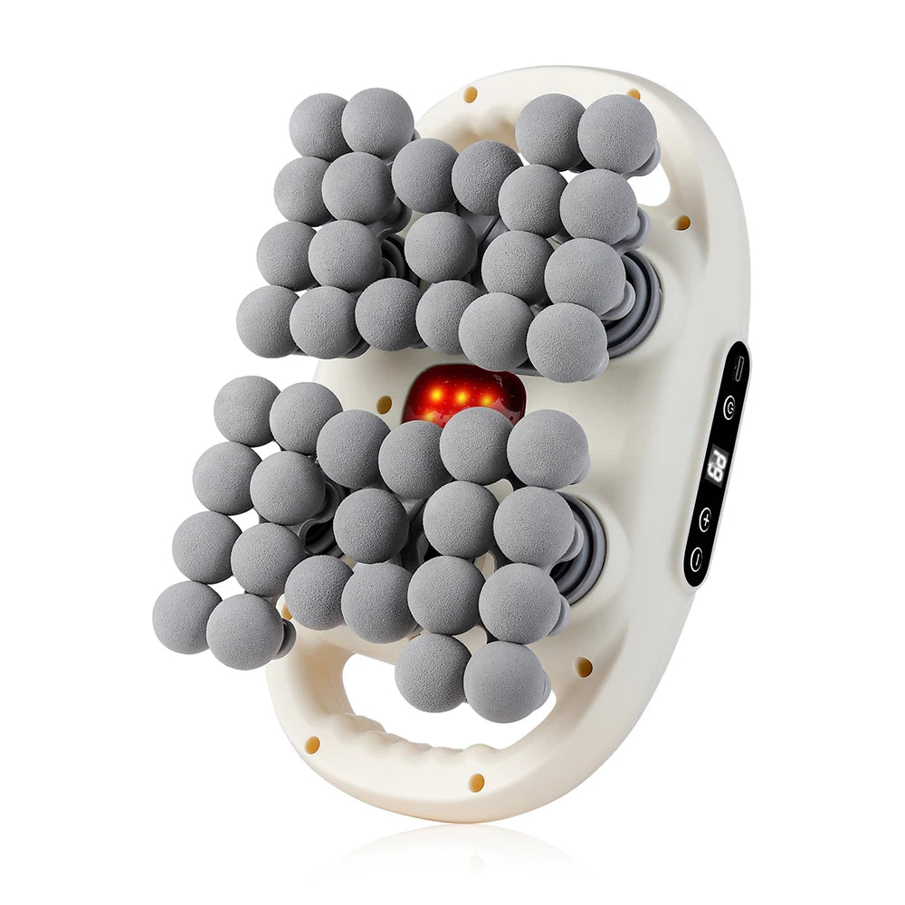Deep Tissue Massage Gun | 42-Head Percussive Therapy Device - Tidesmit Fascia Gun White Tidesmit