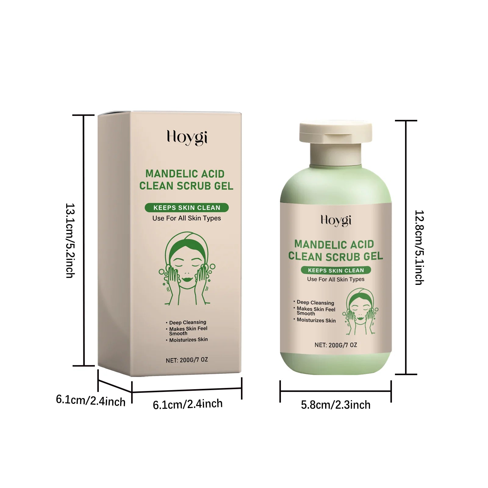 Mandelic Acid Body Scrub | Gentle Exfoliating Treatment 200g Scrubs Treatments Tidesmit