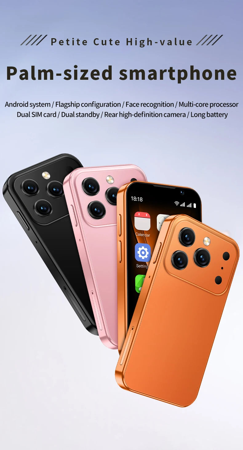 SOYES i17 Mini Android 9.0 Smartphone 3.0 Inches 2GB RAM 16GB ROM Dual SIM Standby Dual Camera Play Store 3G Little Phone