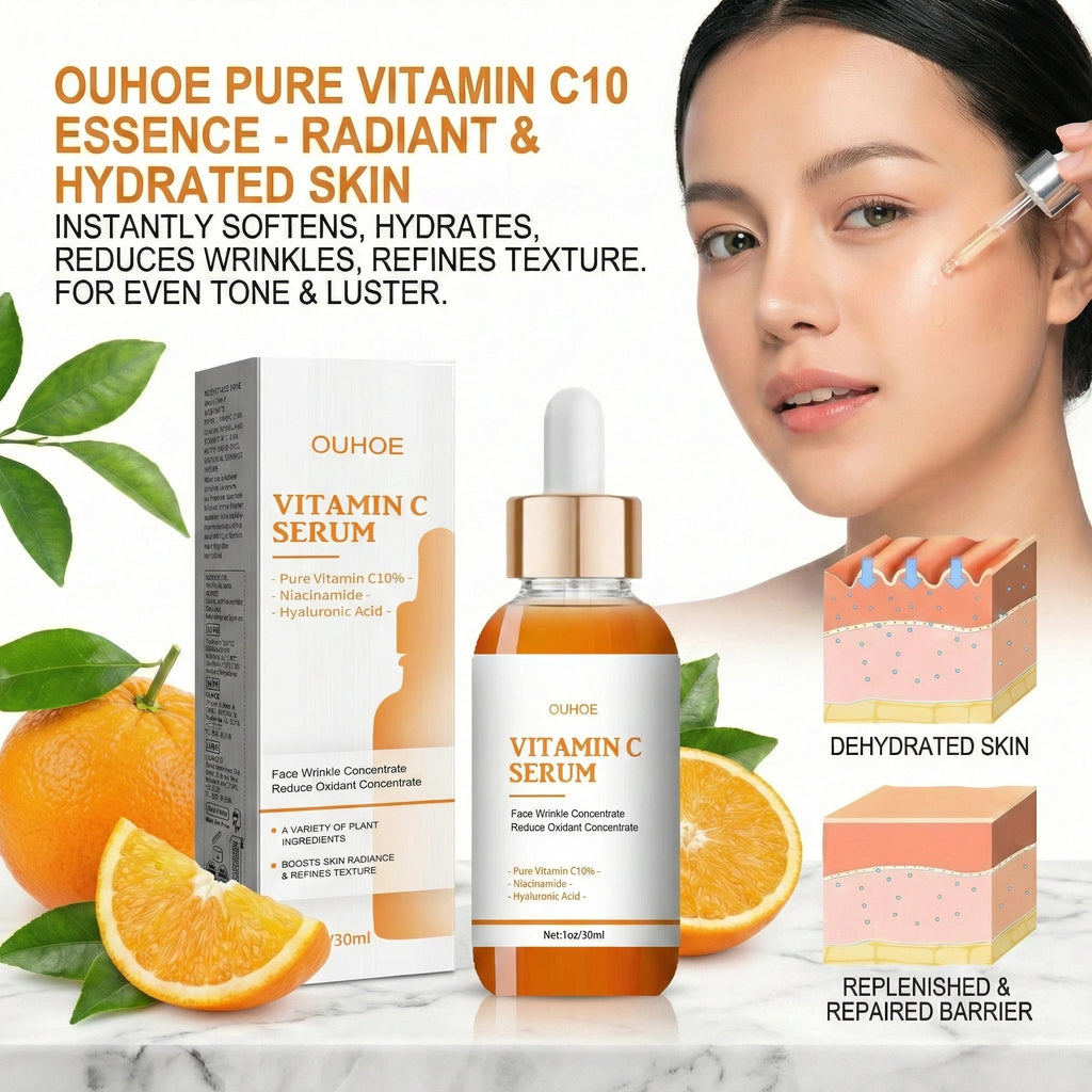 Wrinkle remover with vitamin c,fading firming facial serum,fine lines,anti-aging essence,whitening, lightens,nourishes skin care
