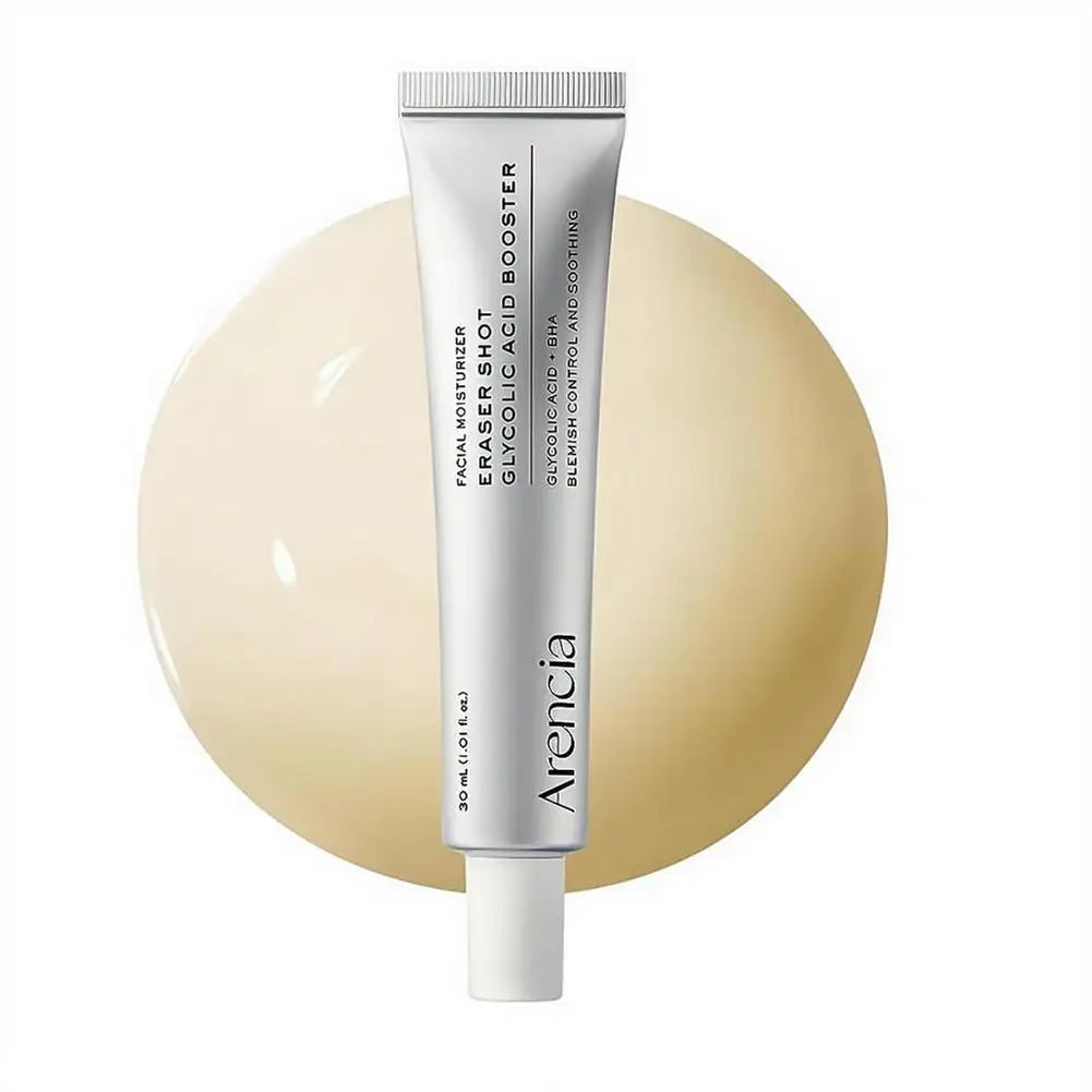 Silver Arencia retinal booster shot cream tube with ridged cap