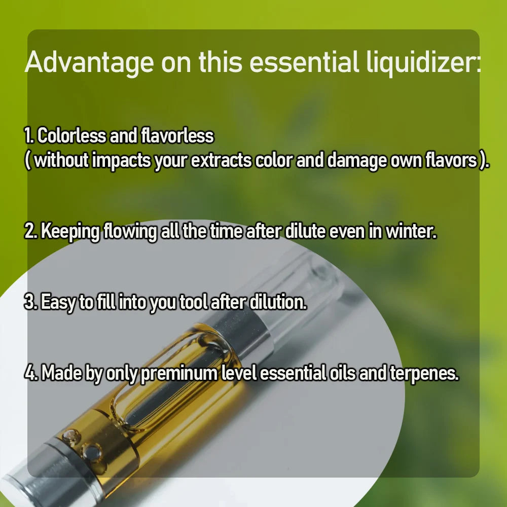 1 bottle natural 30-50ml Plants terpenes blend essential oil with clear colorless and flavorless as liquidizer to makes smoother