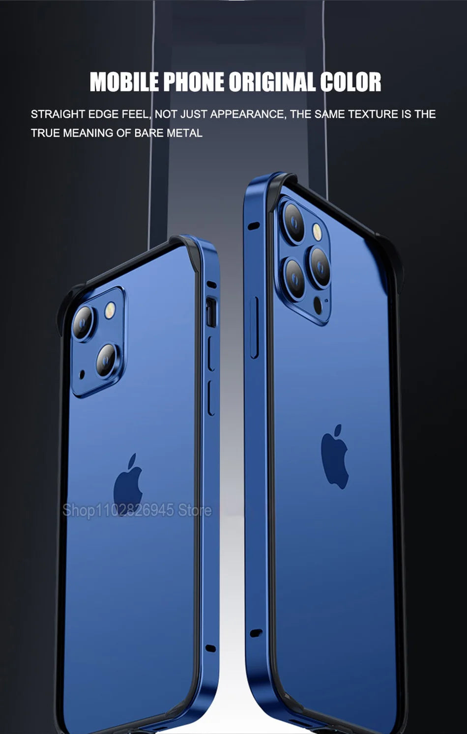 iPhone 17 Aluminum Bumper Case - Slim Military-Grade Metal Frame Tidesmit