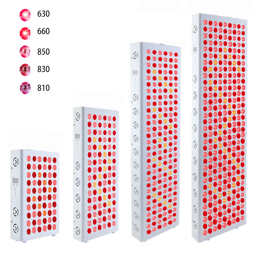 LED Red Light Therapy Panel Full Body 630nm 660nm 810nm 830nm 850nm Near Infrared Lamp Therapy Device P300 P500 P900 P1500 P2000