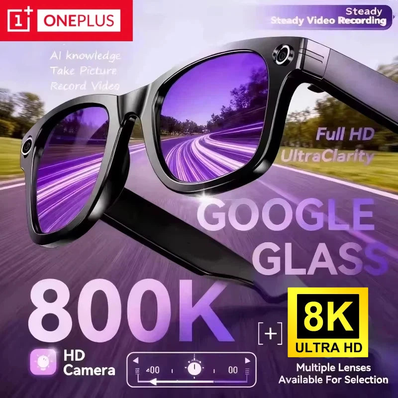 AI Smart Glasses with 100MP Camera & Spatial Audio - Tidesmit Tidesmit