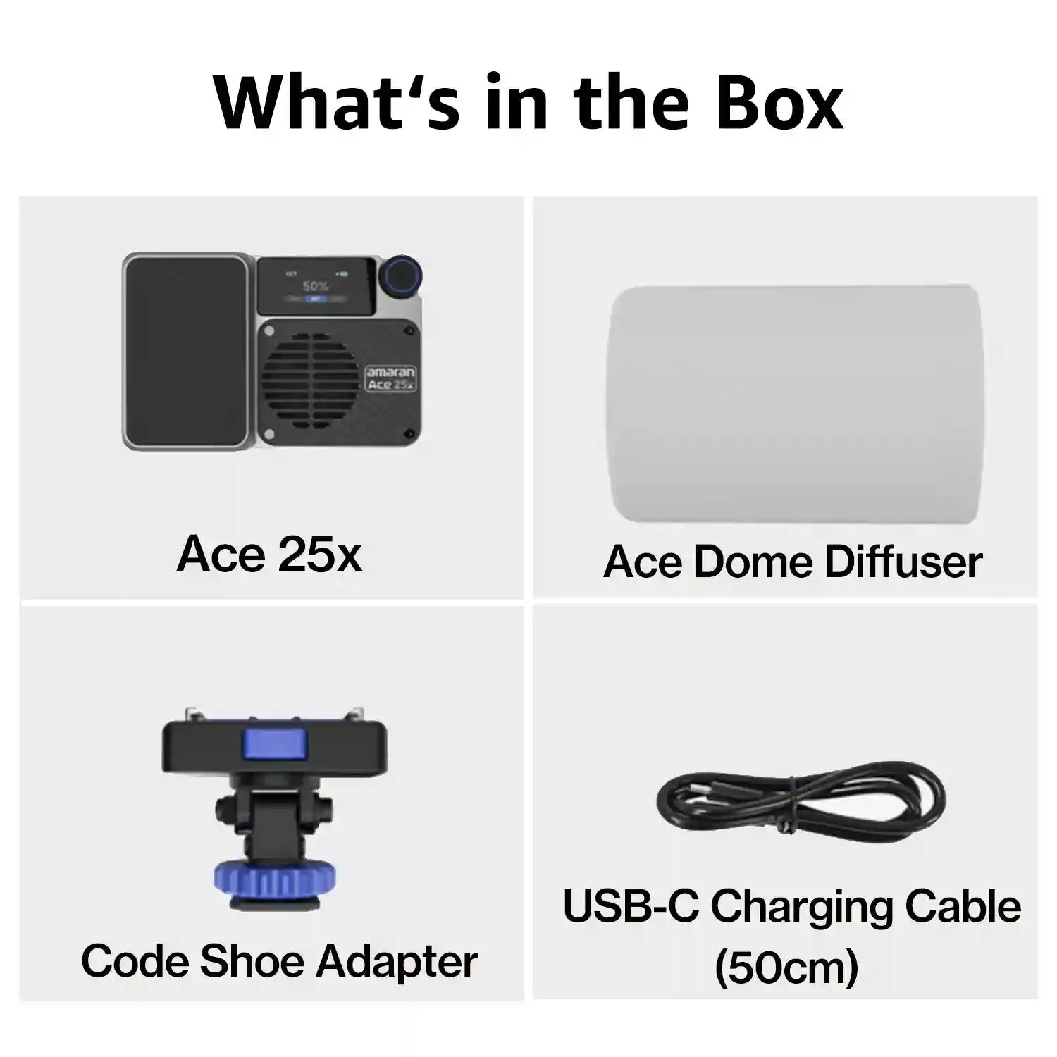 Amaran Ace 25x Pocket Bi-Color LED Video Light for Content Creators Ace 25x Silver Tidesmit