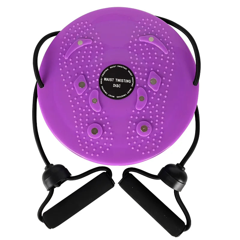 Waist Twisting Disc with Resistance Bands - Tidesmit Body Shaping Body Shaping Massage Equipment Purple Tidesmit