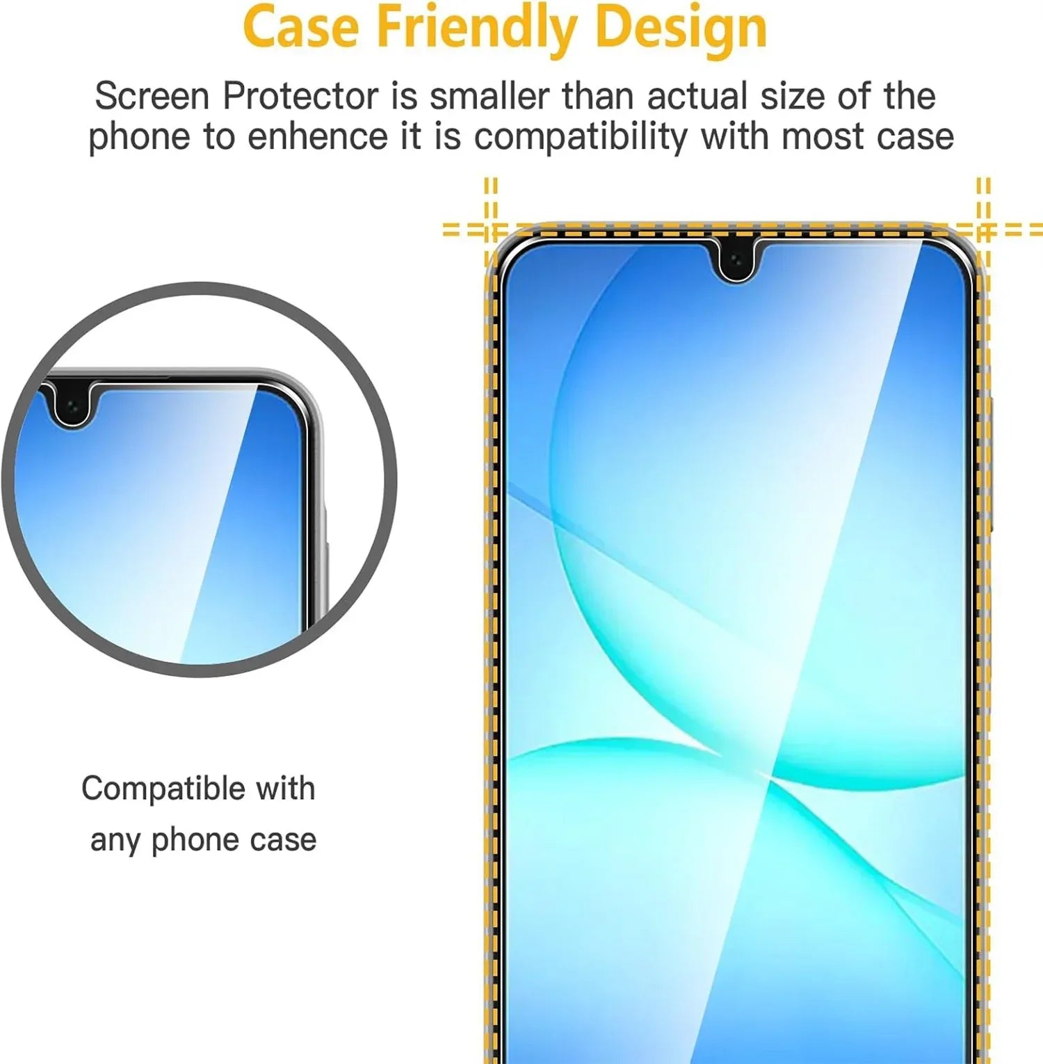 Samsung Galaxy A17 Screen Protector Tempered Glass Case-Friendly Film Tidesmit