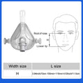 CPAP Full Face Mask with Medical Silicon Cushions for Auto BiPAP CPAP Machine Mouth Nasal Mask for Sleep Apnea Anti Snoring