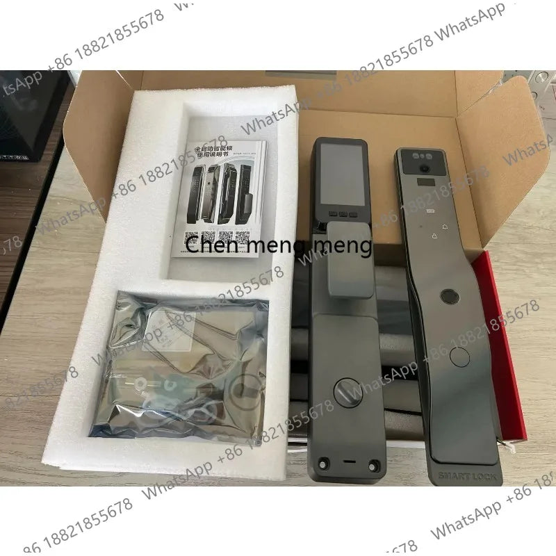 Facial Recognition Fingerprint Smart Security Door Lock Tuya App Wifi Camera Video Screen Biohacking RFID Digital Door Lock