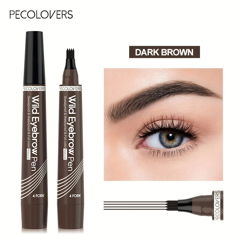 Eyebrow Tattoo Pen Waterproof 4-Tip Microblading Makeup Tool Permanent Makeup Machines 02 Tidesmit