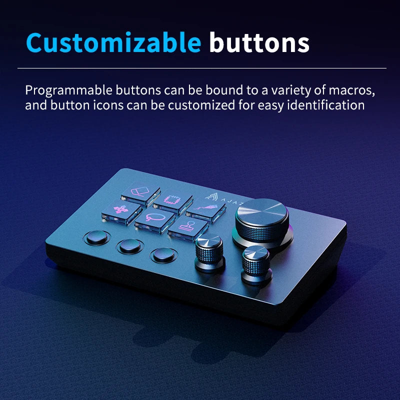 Ajazz AKP03E/153E Programmable Macro Keyboard  Mechanical Gaming Keyboard Custom Button Mini Keyboard For Multiple Scenario