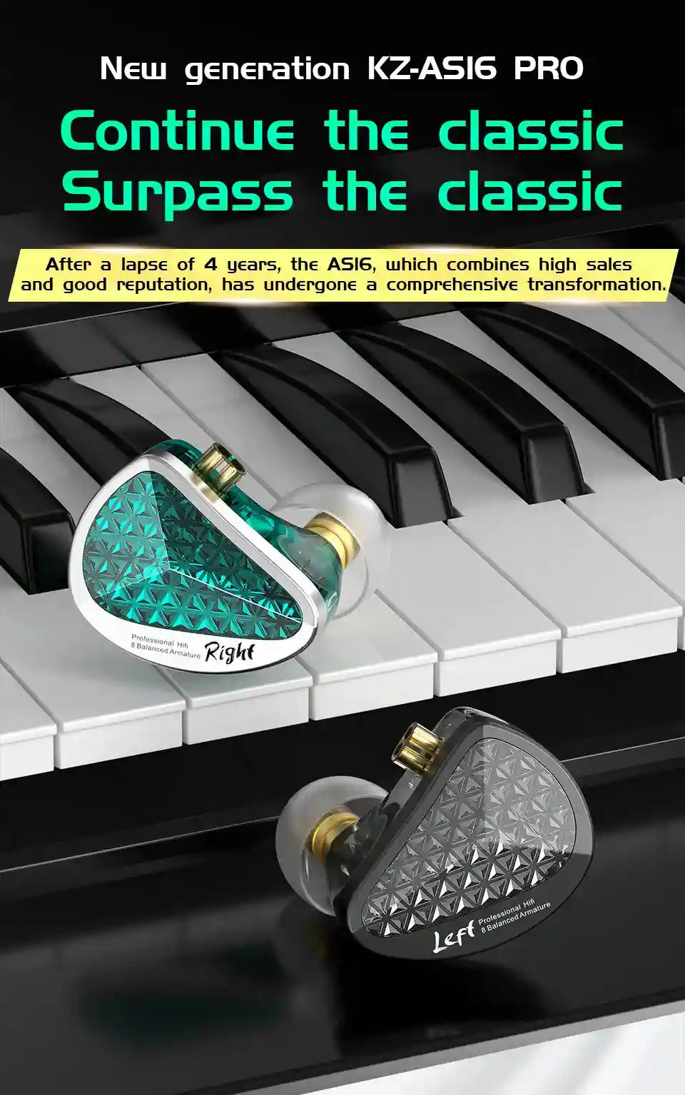 Wired In-Ear Monitors: 16BA Balanced Armature Noise Isolating IEMs Tidesmit