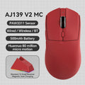 AJAZZ AJ139 V2 MC 1000HZ Gaming Mouse Small/medium size tri-mode wireless PAW3311 sensor lightweight design RGB full-color magnetic base About 66g lightweight