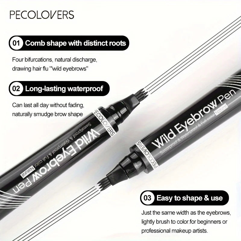 Eyebrow Tattoo Pen Waterproof 4-Tip Microblading Makeup Tool Permanent Makeup Machines Tidesmit