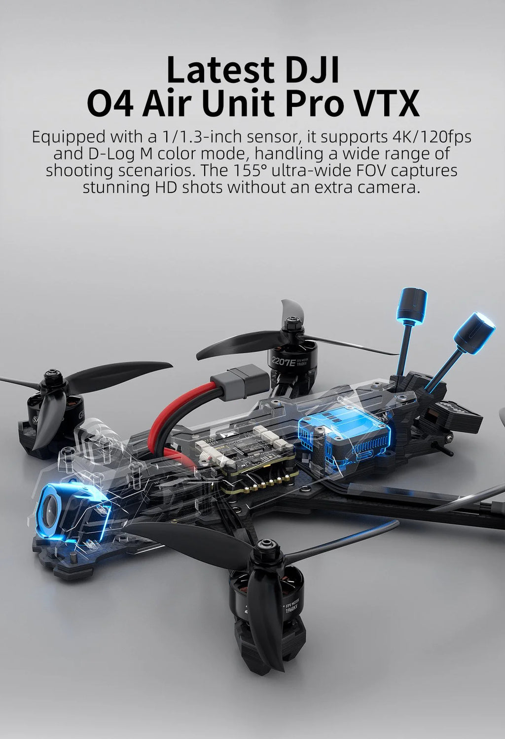 FPV Drone 5 Inch O4 Pro Freestyle Quadcopter with ELRS & GPS Tidesmit