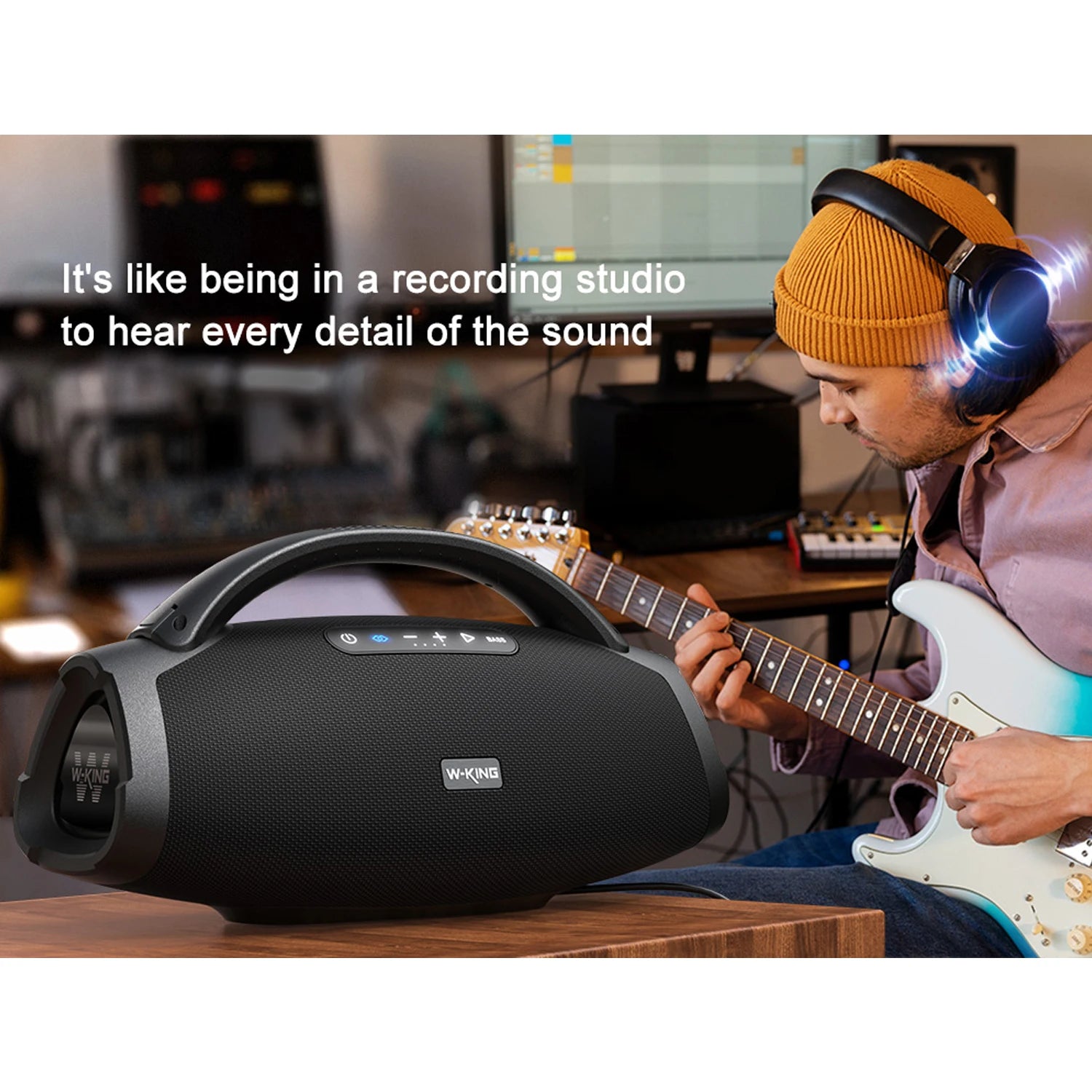 W-KING X20 200W RMS Portable Bluetooth Speakers, Massive Bass Party Boombox IPX7 Waterproof Speaker Large, Loud Outdoor Speaker
