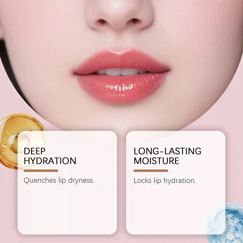 Hydrating Lip Oil Serum - Vitamin C Repair Treatment for Dry Lips Lip Care Tidesmit
