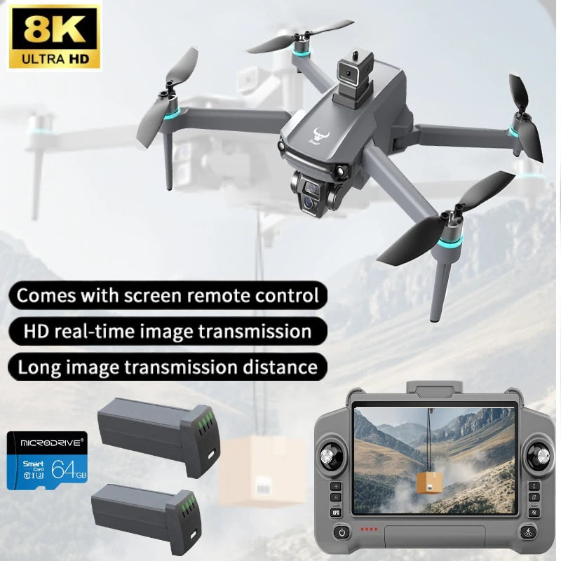 Tidesmit 8K GPS Drone with EIS Stabilization and Obstacle Avoidance Tidesmit