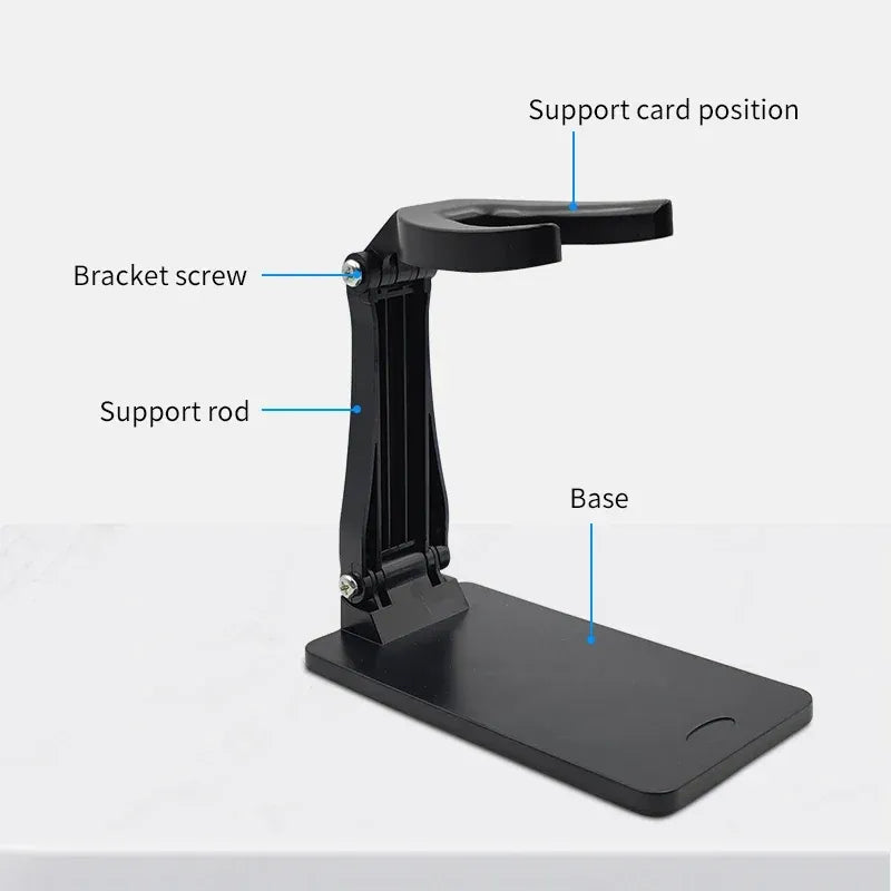 Universal Adjustable Barcode Scanner Stand Barcode Reader Stand, Large Base, Removable, Super Stable, Compatible with All Types