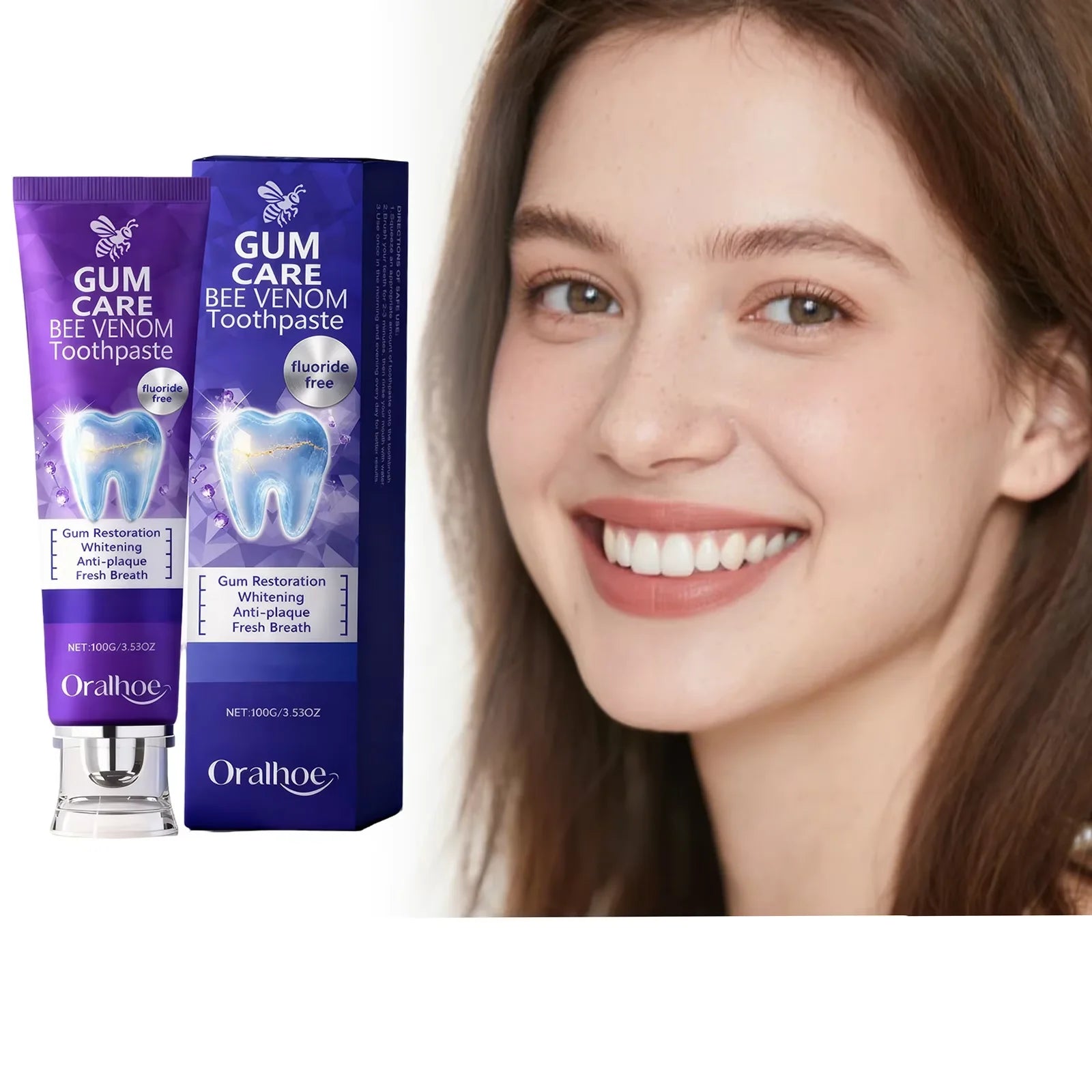 Tidesmit gum repair whitening toothpaste for plaque removal, stain cleaning, and fresh breath oral care
