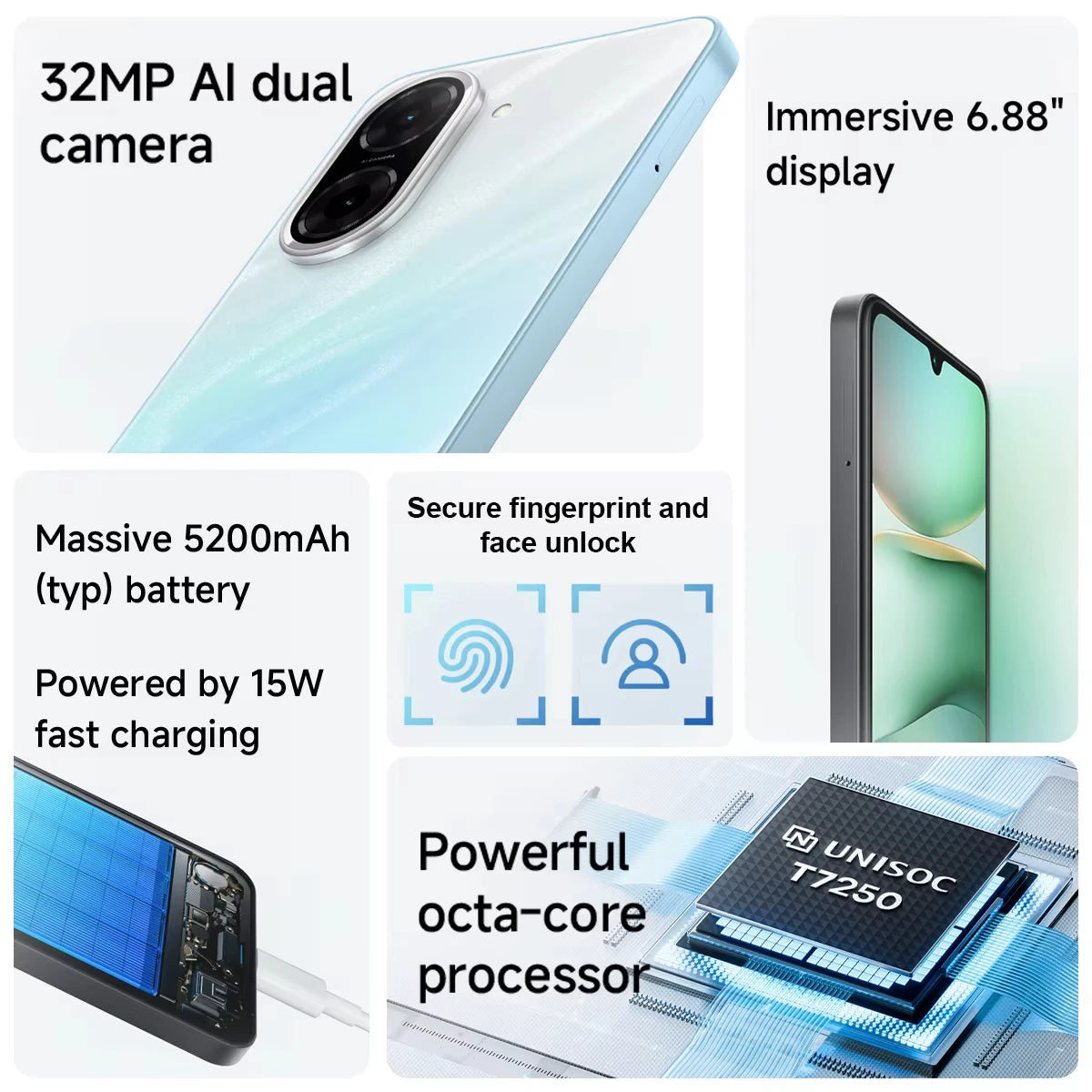 Redmi A5 5G Smartphone 6.88 Inch Display 64GB Gold AE Tidesmit