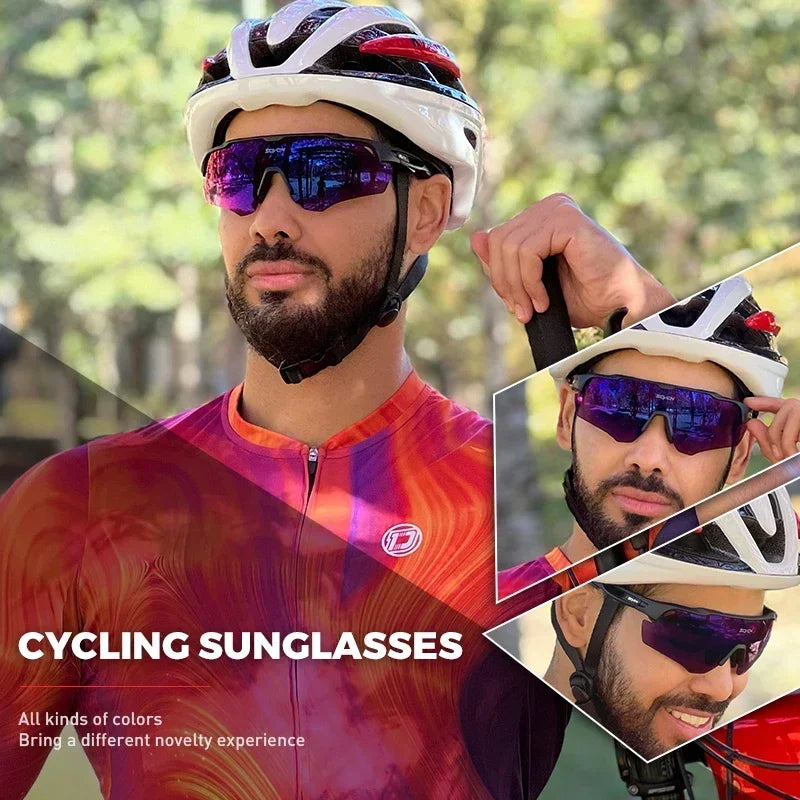 2024 SCVCN Cycling Sunglasses Fashion Polarized MTB Glasses Bicycle UV400 Cycle Eyewear Photochromic Bike Goggles for Men Women