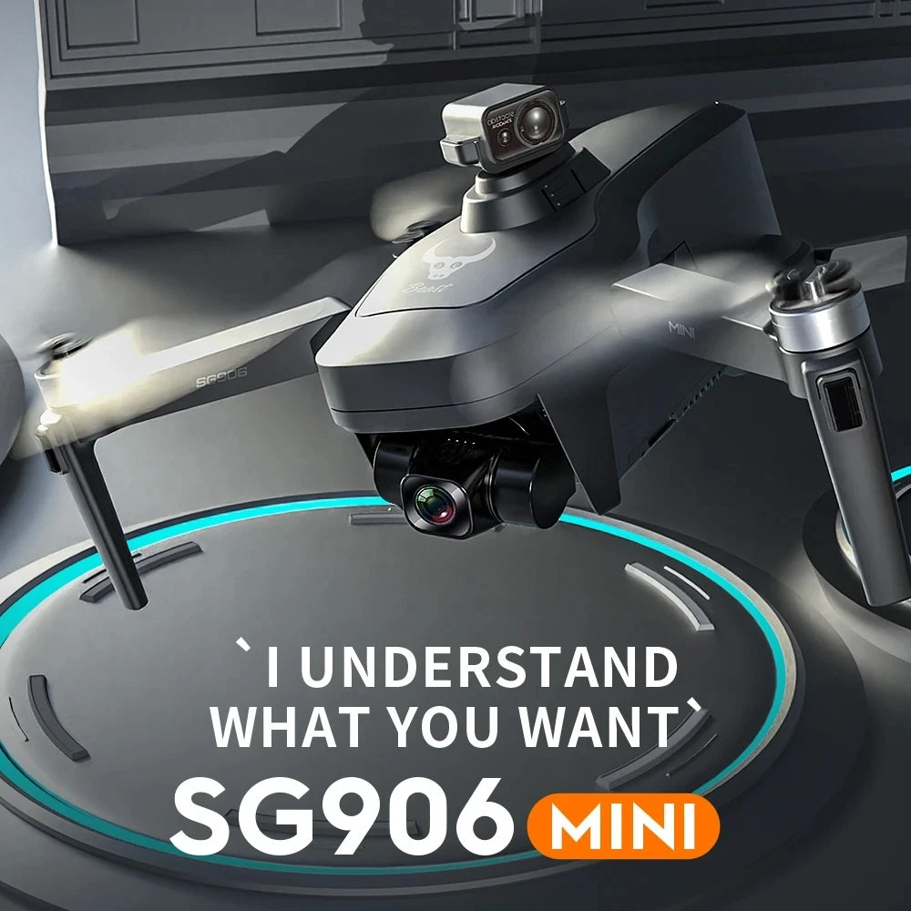 4K GPS Drone with Obstacle Avoidance | Foldable 3-Axis Stabilized Quadcopter Tidesmit