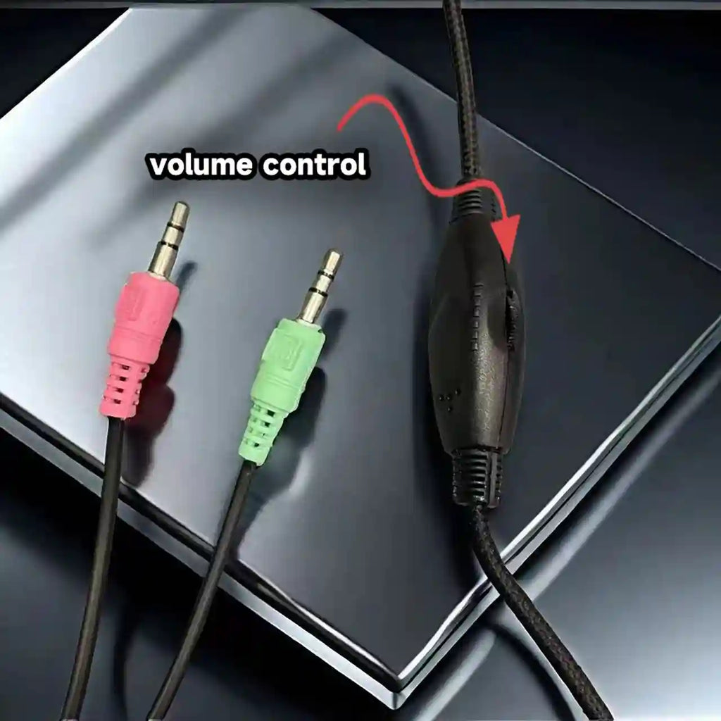 Wired Gaming Headphones with Microphone - Over-Ear PC Headset Tidesmit