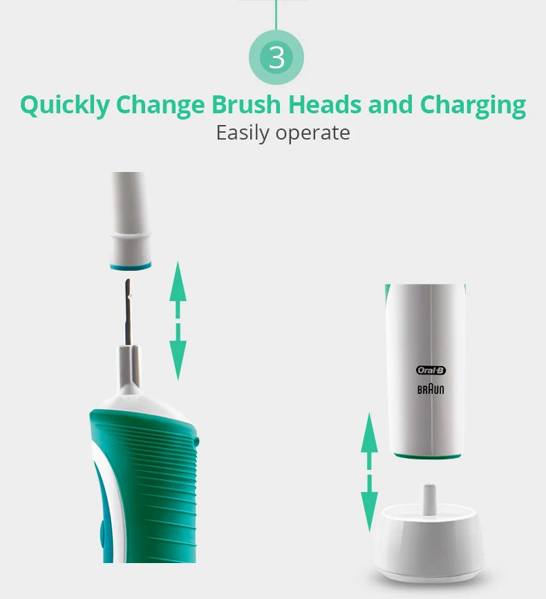 Oral B Sonic Electric Toothbrush PRO4000 RPO600 D12 Vitality Rotating Tooth Brush for Adults Oral Cares Rechargeable Waterproof