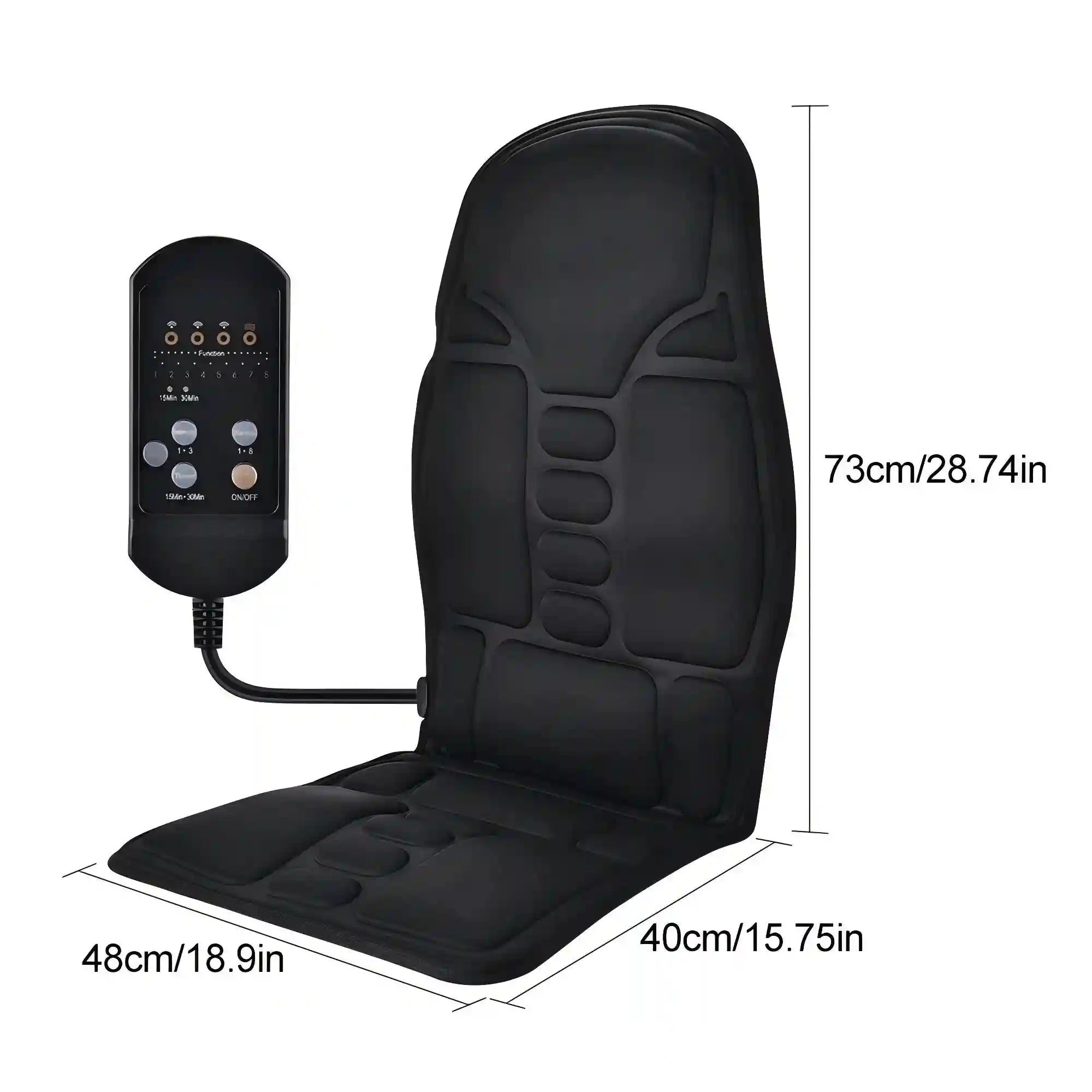 Massage Seat Cushion with Heat for Deep Tissue Muscle Relief - Tidesmit Massage Cushion Tidesmit