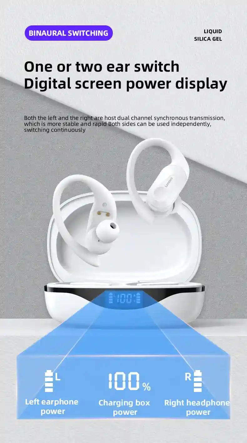 Wireless Bluetooth Sports Earbuds - Waterproof Ear Hook Design Tidesmit