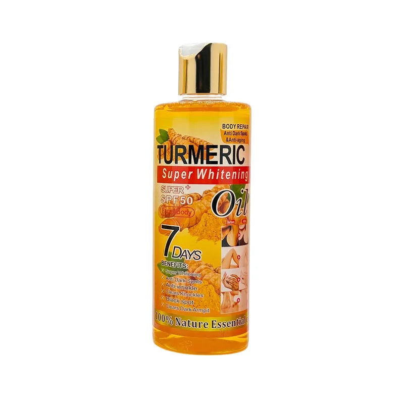 100% Nature Essential 7 Days Super Whitening Turmeric Oil for Face Body 300ml