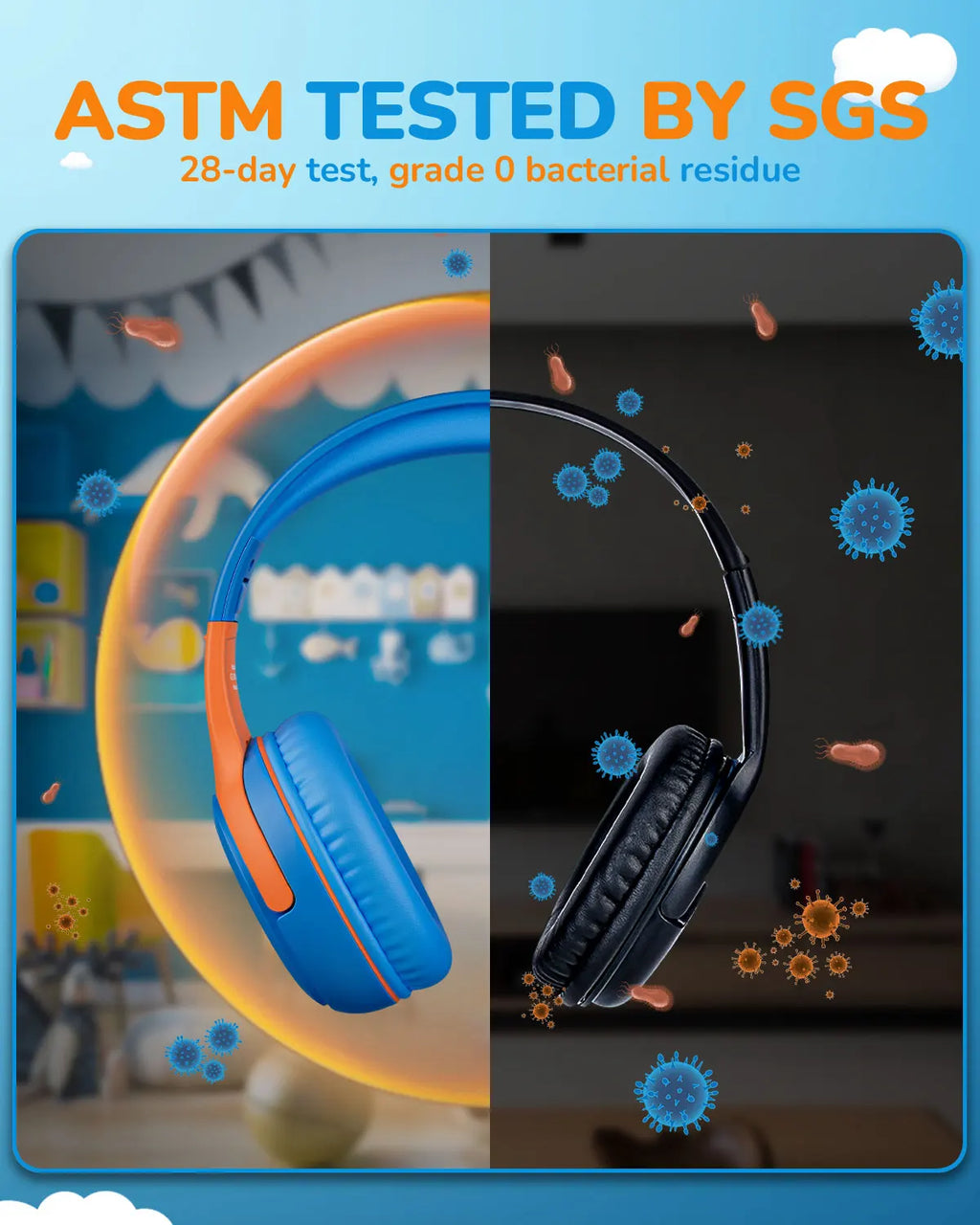 Gaming Headphones with Mic and Surround Sound - Comfortable Over-Ear Design Tidesmit